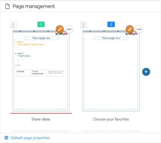 Add more pages button