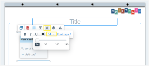 CardList- editing the text’s font size