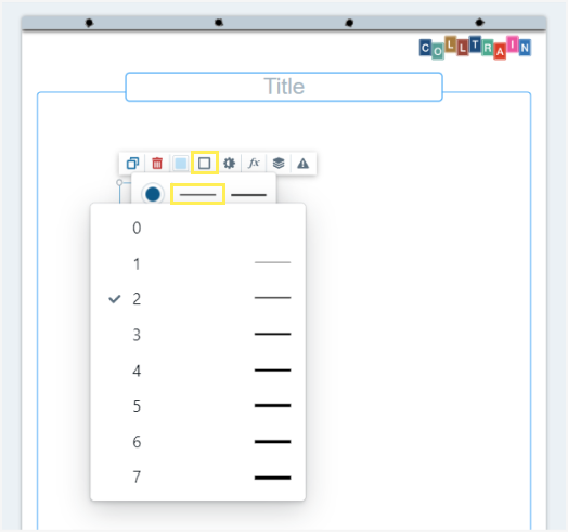 Change the stroke’s width