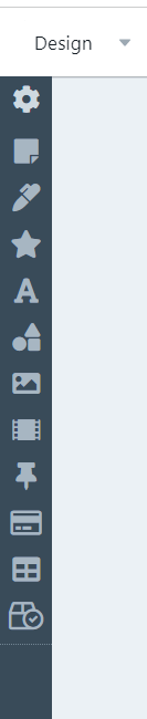 The toolbar on a flipchart-based activity