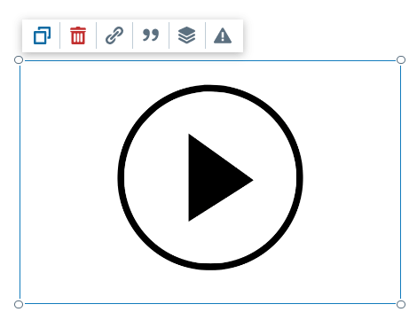 Video media toolbar