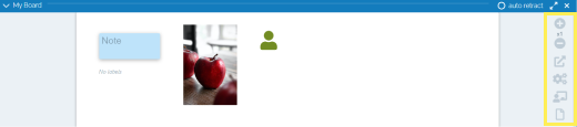 My board toolbar - Facilitator’s view