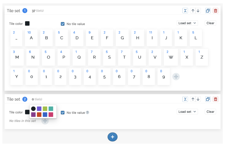 An example on how to configure a new activity based on Magic Letters in Colltrain