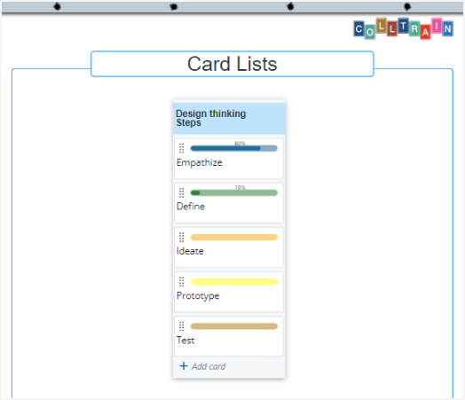 CardList on flipchart - Colltrain