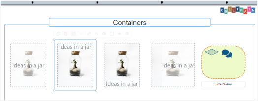 Containers on flipchart - Colltrain