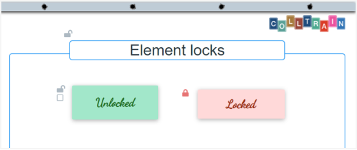 Flipchart objects - locked vs unlocked