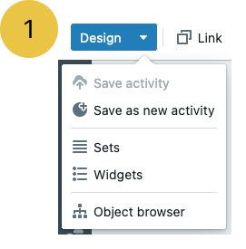 Flipchart design menu