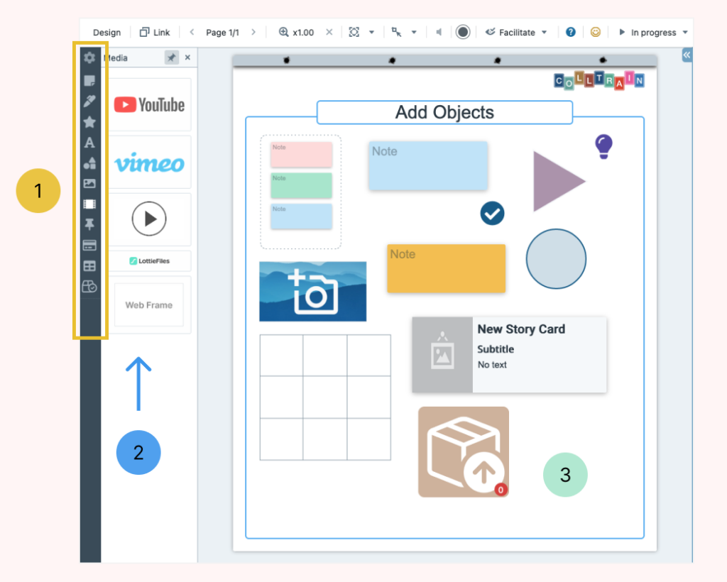 Add objects to flipchart Colltrain Docs