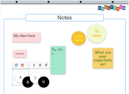 Notes on flipchart - Colltrain