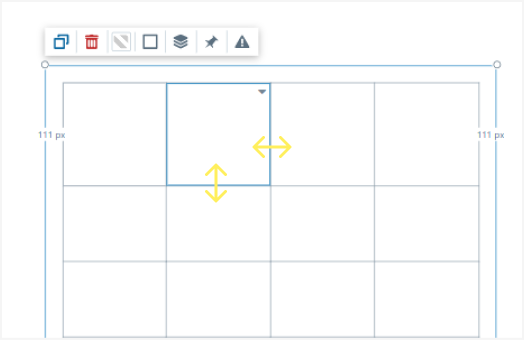 Resize table cells